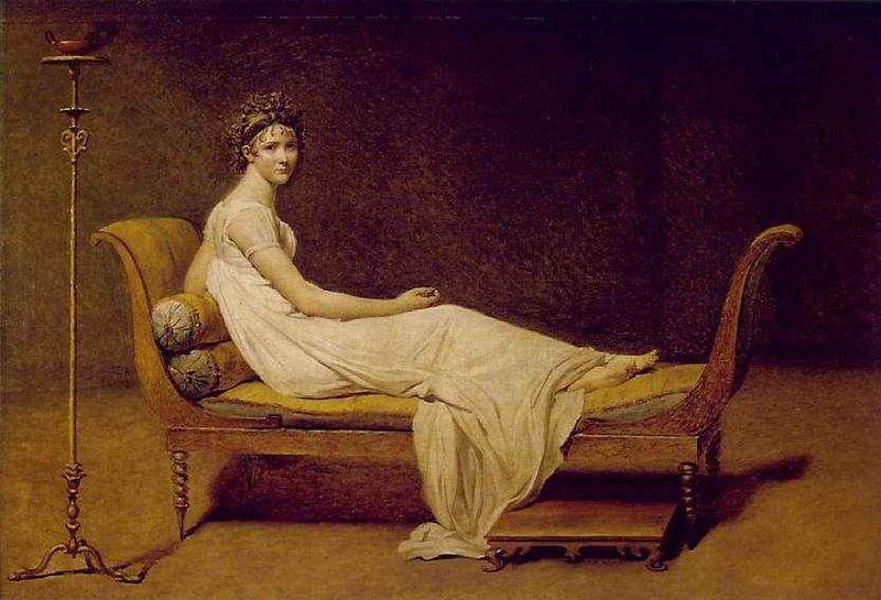 Jacques-Louis  David Portrait of Madame Recamier